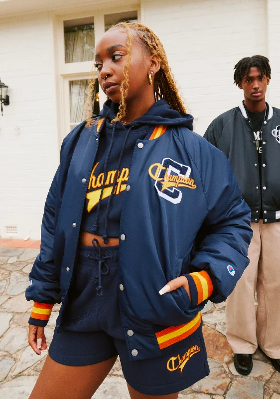 Women's Blouse with Wide CollarChampion Womens ReBound Letterman Jacket