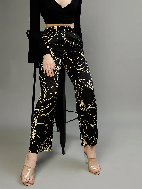 Women's Blouse with Notched CollarGant Women Printed Relaxed Fit Trouser