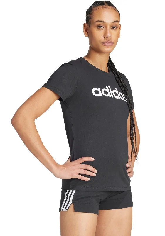 Women's Blouse with Mandarin CollarAdidas Essentials Slim Logo Tee <br> GL0769