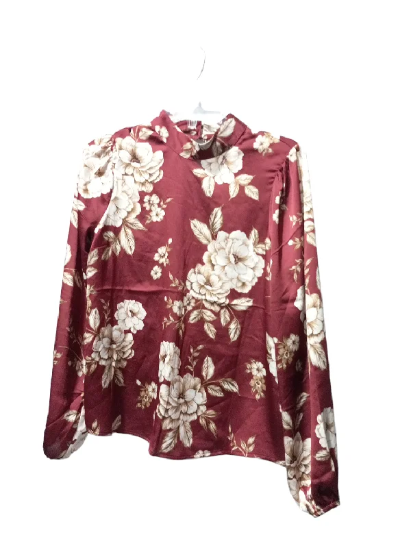 Women's Blouse with Peter Pan CollarBlouse Long Sleeve By Express  Size: M