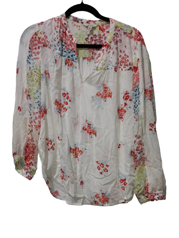 Women's Blouse with Mid-LengthBlouse Long Sleeve By Lucky Brand  Size: M