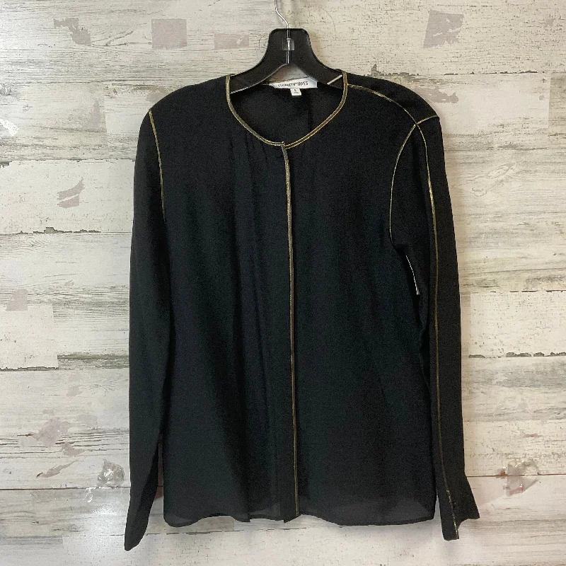 Women's Blouse with Square CollarBlouse Long Sleeve By Elizabeth And James In Black, Size: S