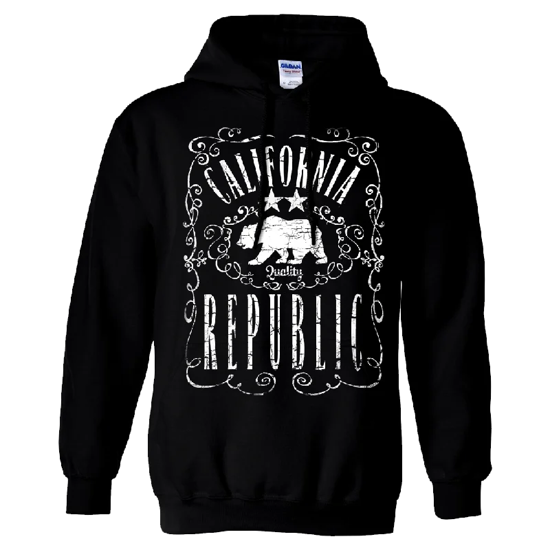 Women's Hooded Sweatshirts with Brocade LiningCalifornia Republic JD Whiskey Sweatshirt Hoodie