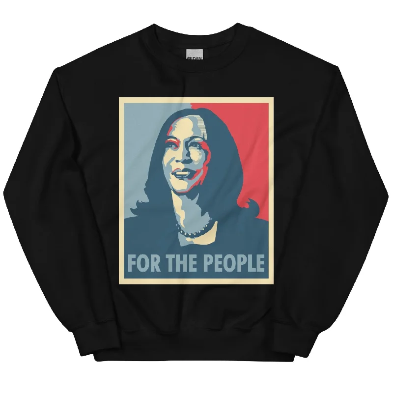 Women's Hooded Sweatshirts with Zipper PocketsFor The People, Kamala Harris -- Sweatshirt