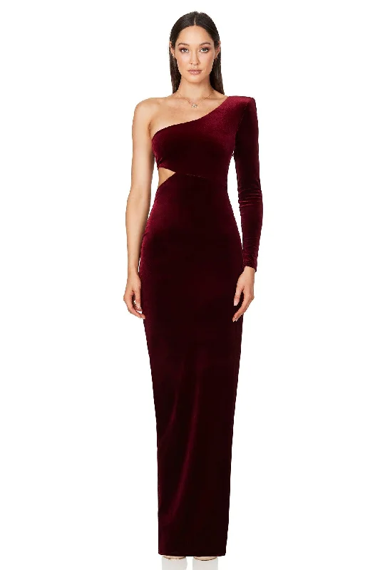 Women's Bell-Sleeve DressesNookie Dejavu Gown - Wine