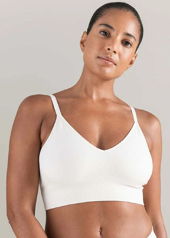 seamless lace hipster pantiesThe TENCEL™ Seamless Bralette White Sand