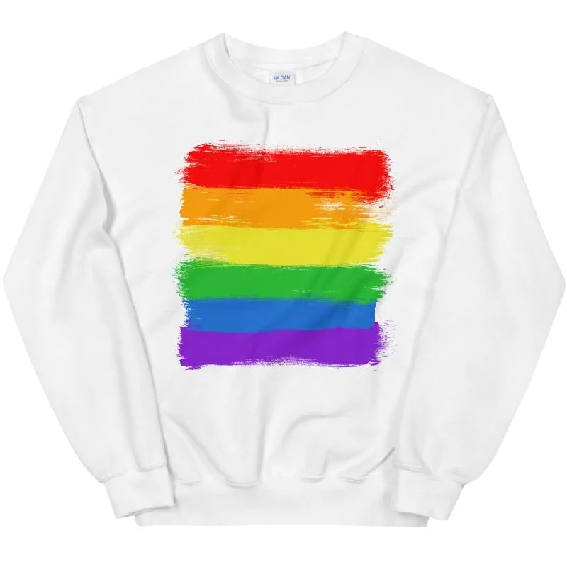 Women's Hooded Sweatshirts with Insulated FabricLGBTQIA+ Flag -- Sweatshirt