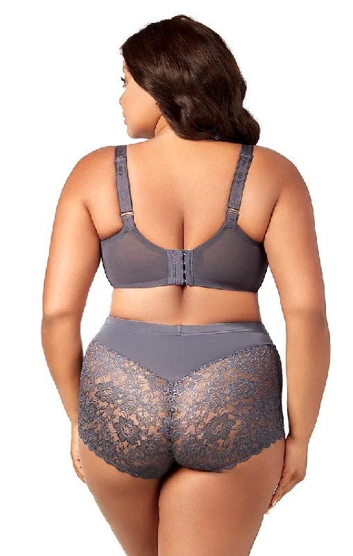 seamless lace boyshortsLacey Curves Cheeky Panty 3311 Grey