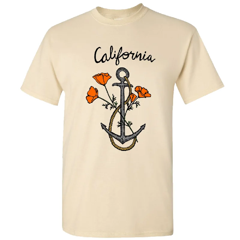 Women's Hooded PulloversCalifornia Anchor Poppies Asst Colors T-shirt/tee