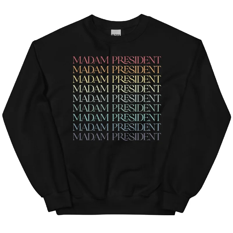 Women's Hooded Sweatshirts with ZipperRetro Madam President -- Sweatshirt