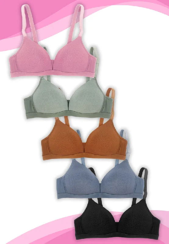 modal fiber high-waisted briefsSoft-Padded T-Shirt Wide Strap Non-Wire Bra