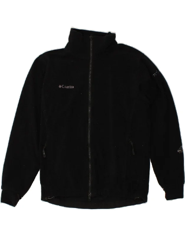 Women's Coats with CollarCOLUMBIA Womens Titanium Fleece Jacket UK 14 Medium Black Polyester