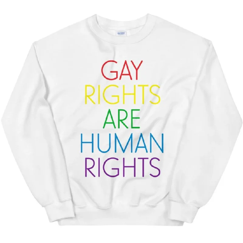 Women's Hooded Sweatshirts with Sherpa LiningGay Rights Are Human Rights -- Sweatshirt