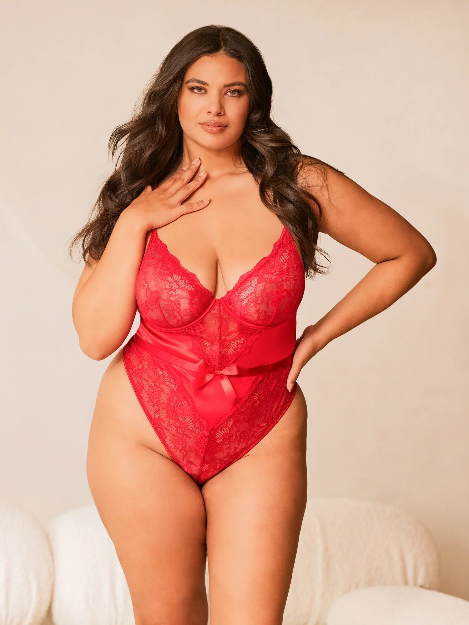 wireless maternity bras with sleep functionHailey Lace Teddy In Red - Oh La La Cheri