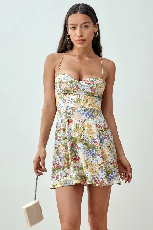 Women's Halter DressesSeason Favorite Floral Print Mini Dress