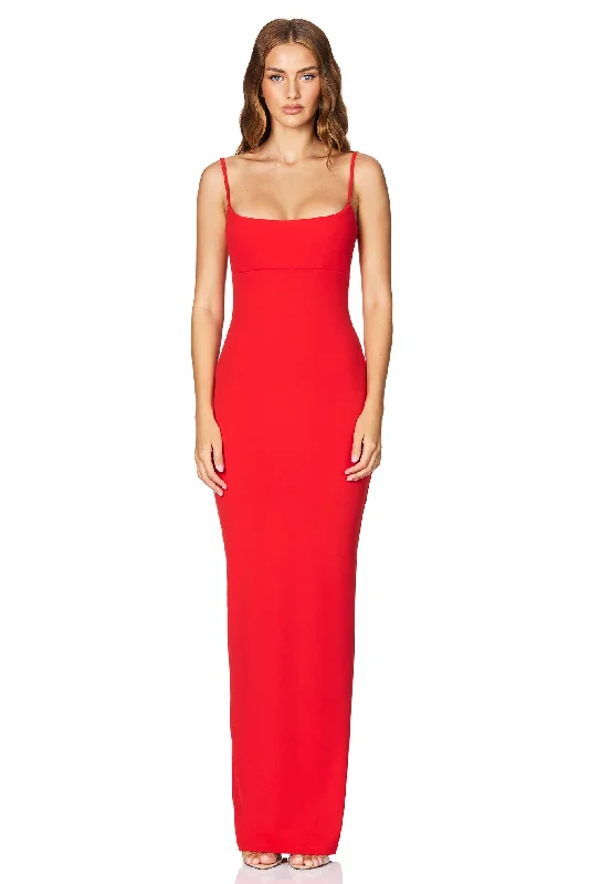 Women's Keyhole-Back DressesNookie Bailey Maxi Dress - Cherry