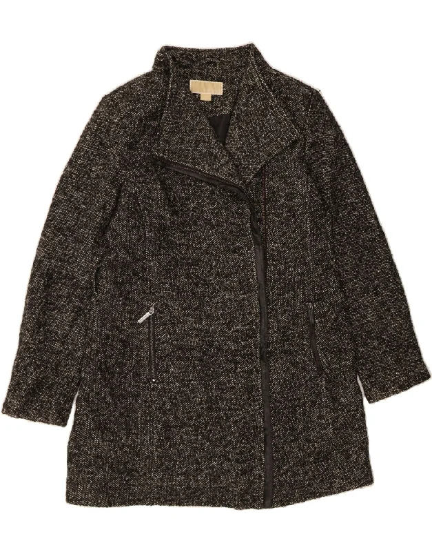 Stylish Women's CoatsMICHAEL KORS Womens Overcoat UK 14 Medium  Black Wool