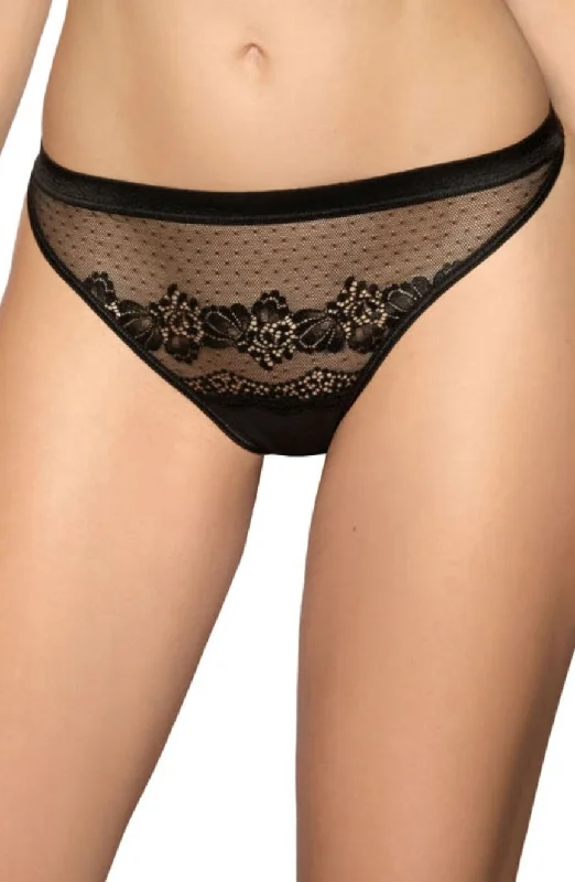 high-waisted cotton pantiesRoza Ellba Black Thong