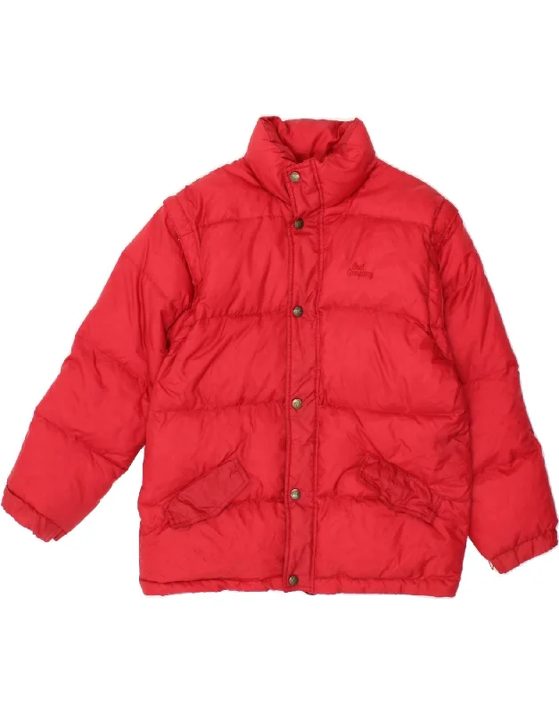 Women's Coats with CollarBEST COMPANY Womens Padded Jacket UK 10 Small Red Nylon