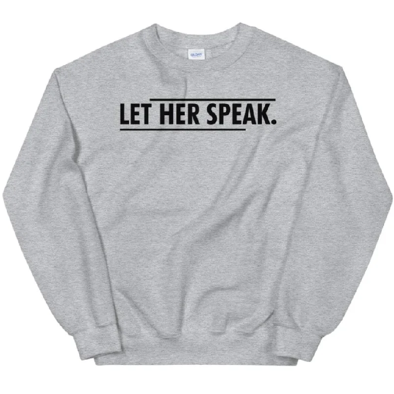 Women's Hooded Zip-Up SweatshirtsLet Her Speak -- Sweatshirt