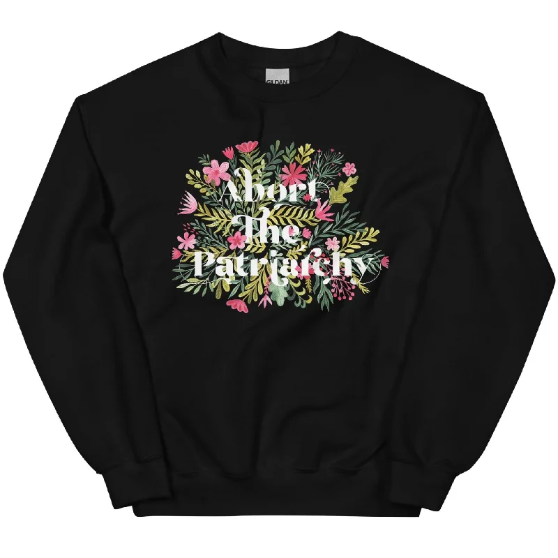 Women's Hooded Sweatshirts with Chenille LiningAbort The Patriarchy -- Sweatshirt