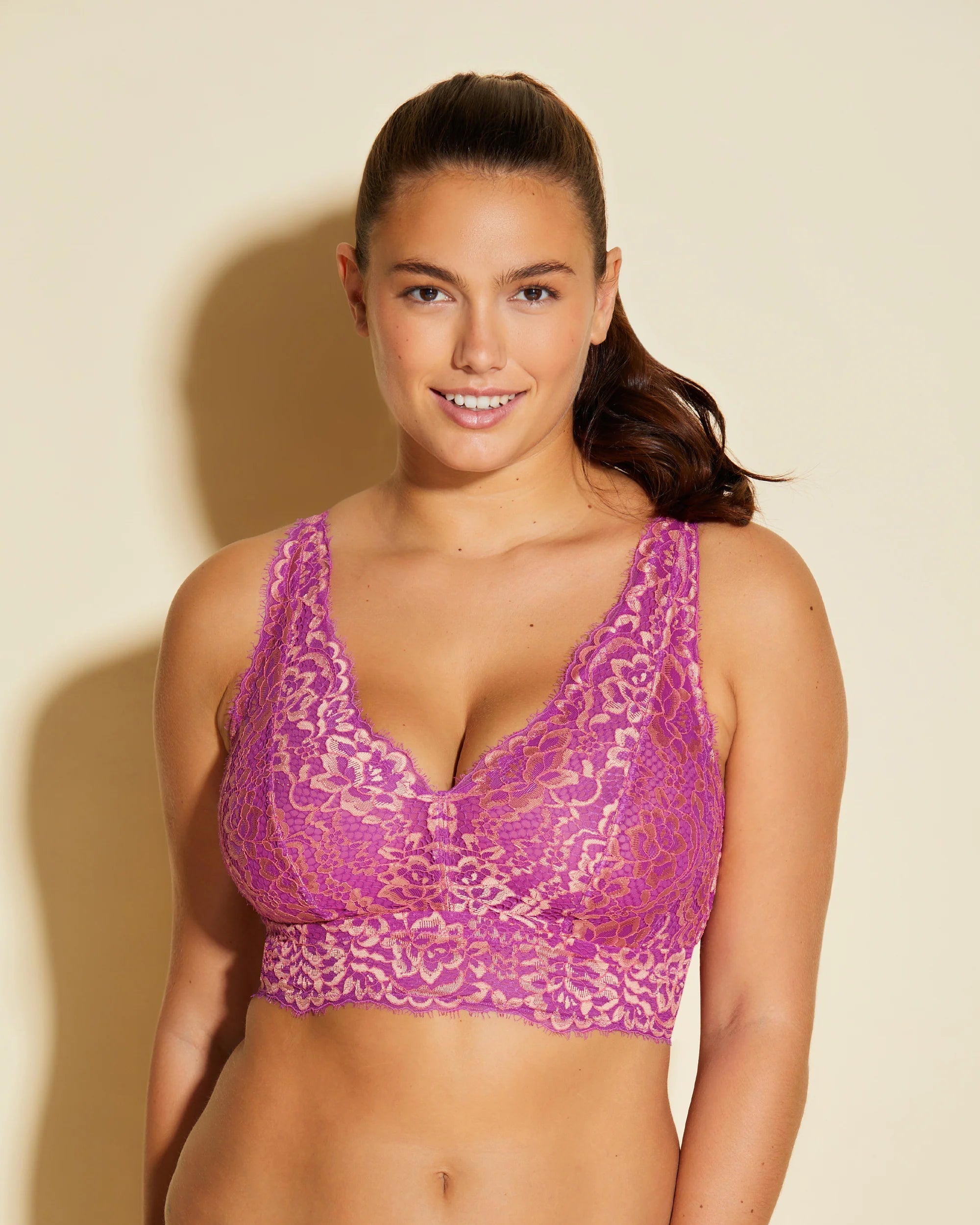 seamless high-leg pantiesCosabella Pret-a-Porter Curvy Longline Bralette