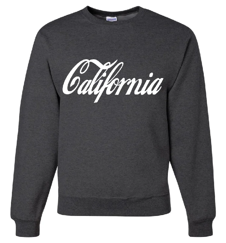 Women's Hooded Sweatshirts with Sherpa LiningCalifornia Cola Crewneck Sweatshirt