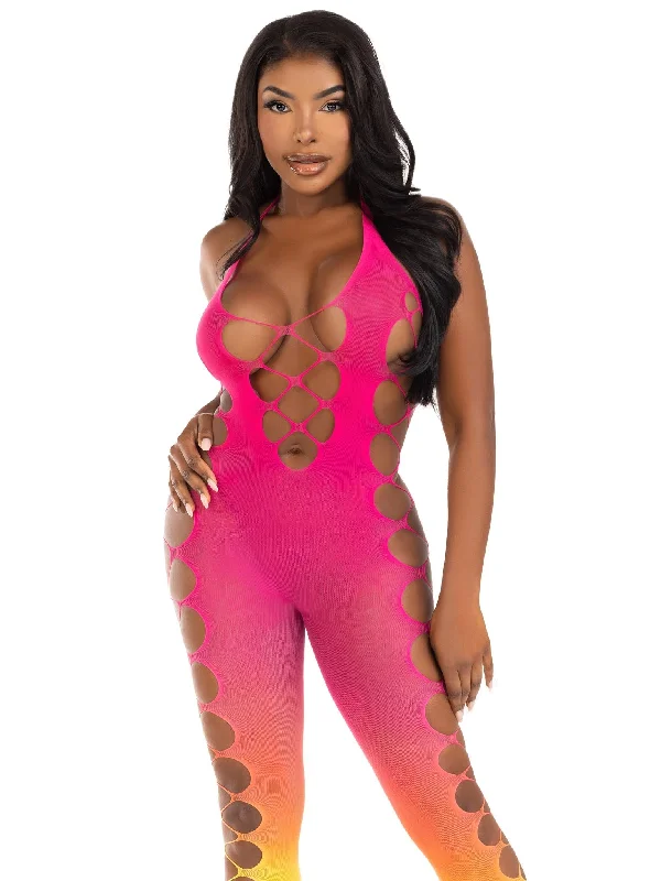 lace-trimmed chemise nightwearSummer Nights Footless Bodystocking