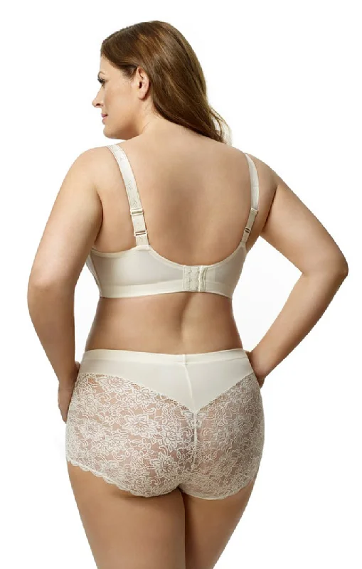 plus-size underwire plunge brasLacey Curves Cheeky Panty 3311 Ivory