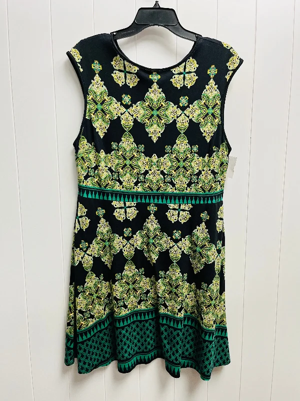 Women's Off-the-Shoulder DressesBlack & Green Dress Work New York And Co, Size Xl