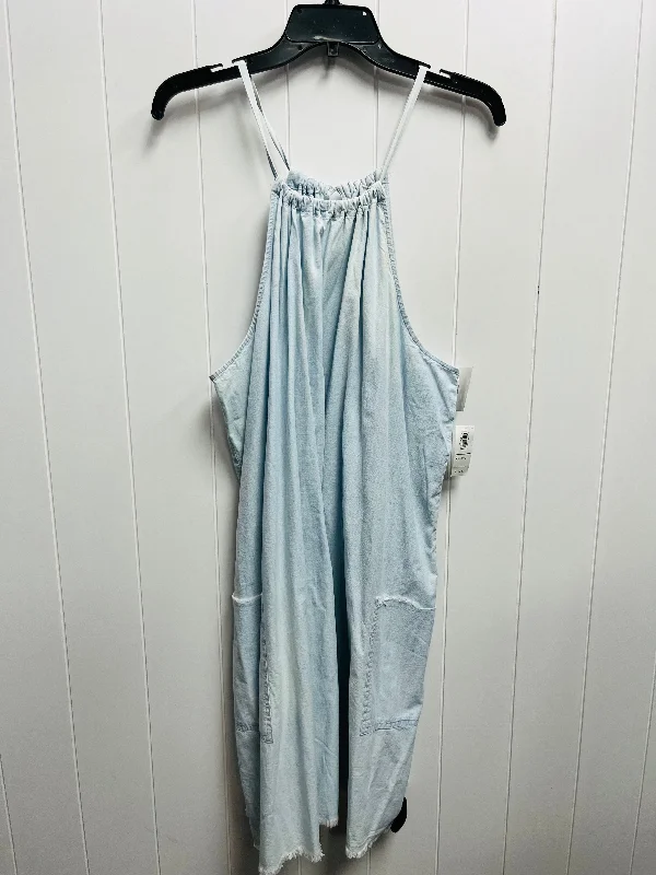 Women's Shawl Collar DressesBlue Dress Casual Short Old Navy, Size Xxl