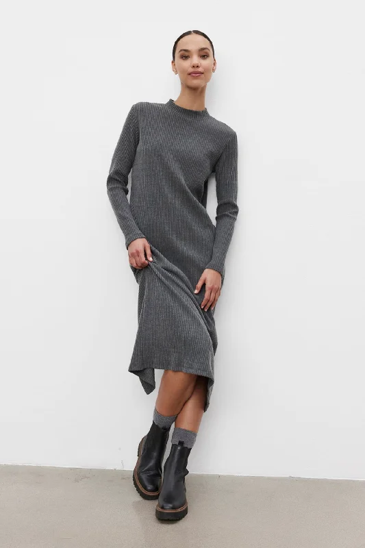 Women's Midi DressesLIZ RIBBED DRESS