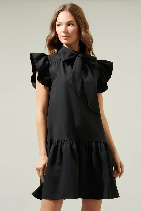 Women's Boat Collar DressesStacy Ruffle Dress