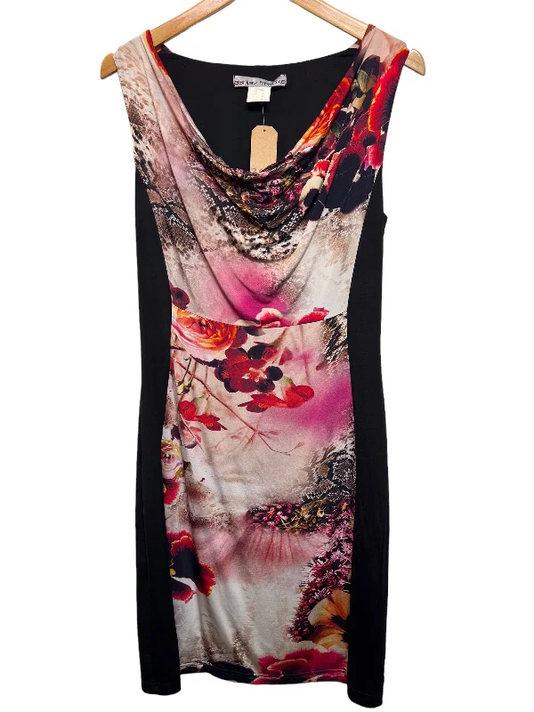 Women's Wrap DressesWomen’s Black Flowery Dress (Size L)