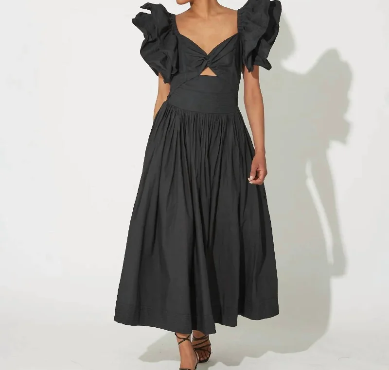 Women's Maxi DressesCleobella Piper Midi Dress In Black