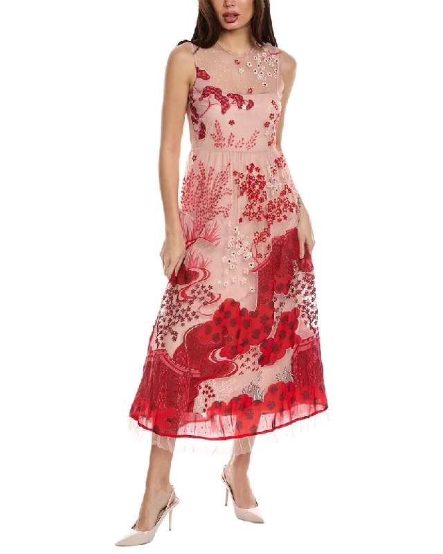 Women's Midi DressesRED Valentino Sleeveless Midi Dress