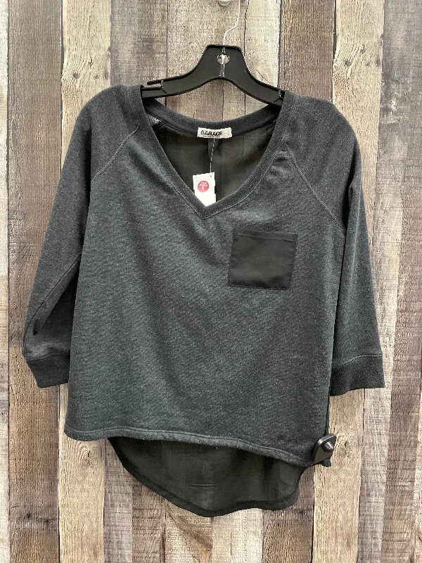 Women's Blouse for BusinessTop Long Sleeve By Garage In Grey, Size: S